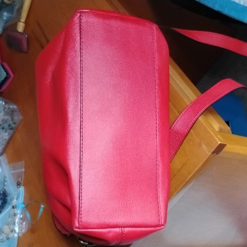 Kate Spade Red Leather Satchel - Picture 3 of 13